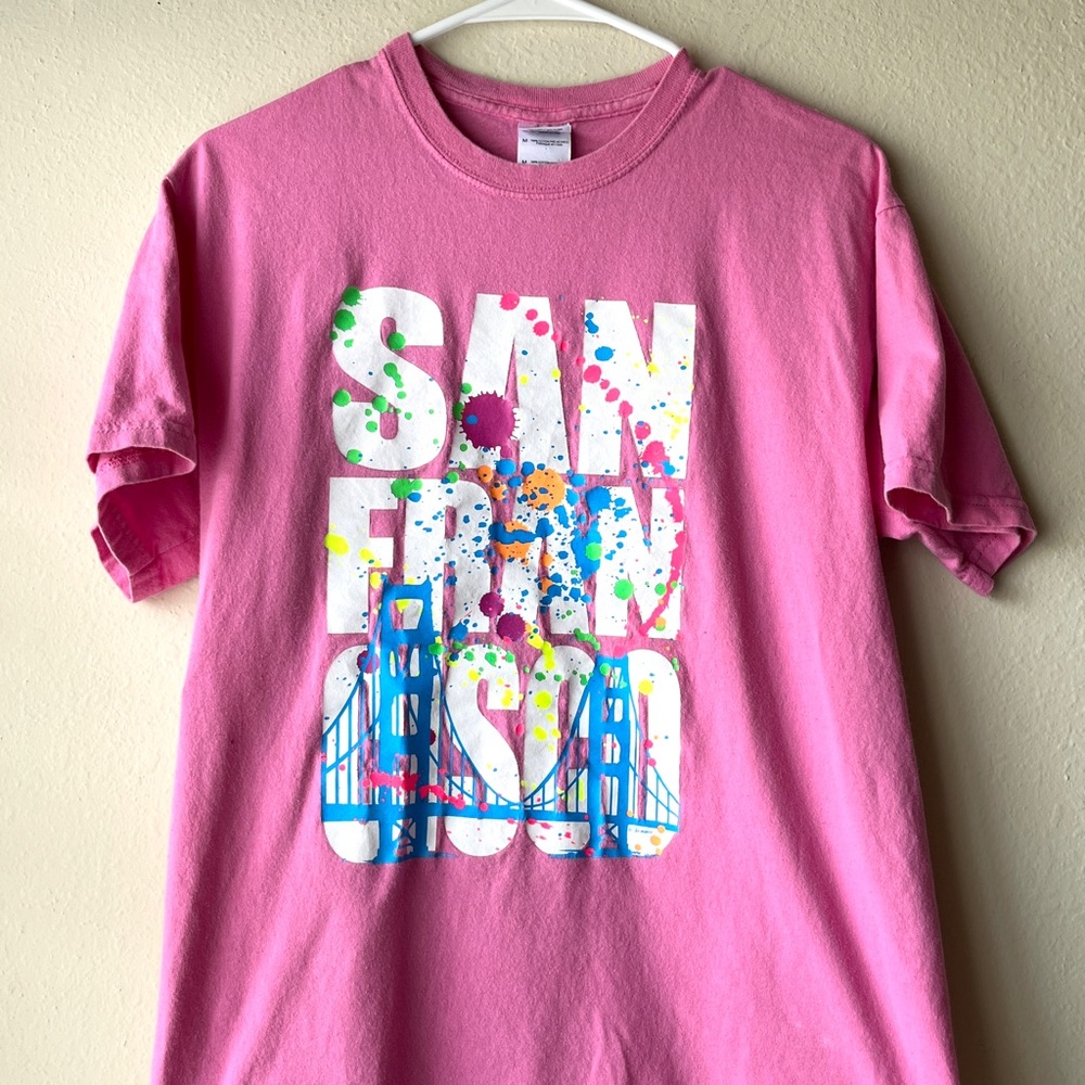 Pink Graphic San Francisco T-Shirt